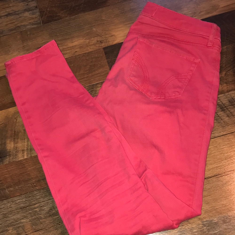 Hollister Pink Red Skinny Jeans